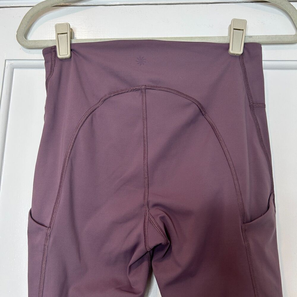 Athleta Ultimate Stash Pocket 7/8 Tight Purple Workout Leggings Size Small - Picture 6 of 8